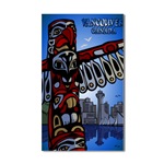 Vancouver Souvenir Sticker (Rectangular)