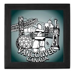 Vancouver Canada Souvenir Wooden Box Vancouver BC Canada Souvenir Jewelry Box