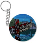 Vancouver Souvenir Keychains Vancouvr Landmark Gifts Vancouver Gastown Keychains Ornaments / Keepsakes Gifts Vancouver Souvenir Totem Pole Keychains& Gifts