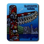 Vancouver BC Souvenir Mousepad Vancouver Art Gifts