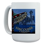 Vancouver Souvenir Large Mug Totem Pole Coffee Cup