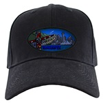 Vancouver Souvenir Black Baseball Cap Vancouver Landmark Art Caps & Gift