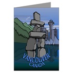 Vancouver Souvenir Greeting Cards 6 Pack Art Cards