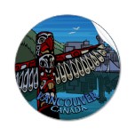 Vancouver Souvenir Sticker Canada Souvenir Sticker Totem Pole & Landmarks