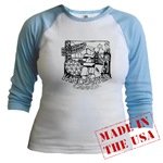 Vancouver BC Souvenir Women's Shirts Jr. Raglan Baseball Jersey Women Gifts Shop Online Vancouver Landmark Souvenirs Gifts for Women Girls & Much More