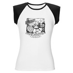 Vancouver Souvenir Women's Cap Sleeve T-Shirt Vancouver Souvenir T-shirts for Women Vancouver Shop Online Vancouver Souvenir Ladies & Girls Shirts