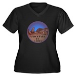 Vancouver Souvenir Women's Plus Size V-Neck Dark T