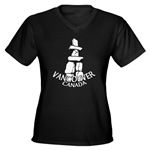 Vancouver Souvenir Women's T-Shirt Vancouver Vancouver Inukshuk Souvenir T-shirts for Women,  Vancouver Canada Souvenir Gifts Shop Online Vancouver Souvenir Ladies & Girls Shirts 