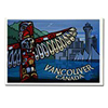 Vancouver BC Souvenirs Fridge Magnets, Vancouver Landmark Art & Design Fridge Magnets by Canadian Vancouver Artist / Designer Kim Hunter Art Greeting Cards, postcards, & More! Custom Design Vancouver Canada Gifts for Home & Office. Cool Vancouver BC Landmark & Inukshuk Souvenirs