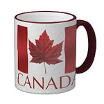 customizable Canada souvenir beer mugs, glasses, travel mugs, Canada flasks and your name here Canadian jumbo coffee cups water bottles personalized Canada souvenir drinkware collection