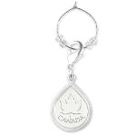 Canada souvenir wine charms collections includes heart charms, oval, circle, square, rectangle and teardrop wineglass charms featuring Kim's Canada keepsake