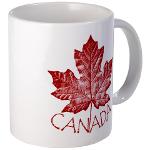 Canada Souvenir Mugs Cups Cool  Canada  Cups Mugs & Glasses Retro Maple Leaf Canada Souvenirs Designer Canadian Gifts Keepsakes & Souvenirs
