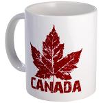 Canada Souvenir Mugs Cups Cool  Canada  Cups Mugs & Glasses Retro Maple Leaf Canada Souvenirs Designer Canadian Gifts Keepsakes & Souvenirs