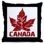 Canada Throw Pillows Microsuede Burlap Woven and Canvas Canada Throw Pillows Souvenir Collections 
