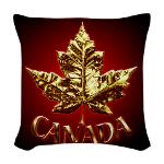 Canada Throw Pillows Microsuede Burlap Woven and Canvas Canada Throw Pillows Souvenir Collections 