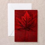 Canada Souvenir Cards Canadian Maple Leaf Art Souvenir Greeting Cards
