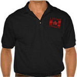 I Love Canada Golf Shirts Fun Canada Souvenir Polo Shirts