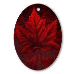 Canada Souvenir Ornament Keepsake Trinket Beautiful Red Canada Maple Leaf Souvenir Christmas Ornaments Beautiful Red Maple Leaf Gifts Home &
						 Office 