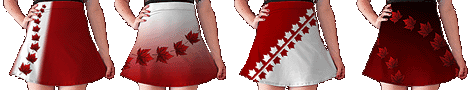 Canada Skirts Canada Maple Leaf Flared Skirts