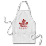 Cool Canada Souvenir Aprons Vintage Maple Leaf Collection 