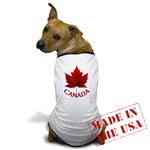 Canada Souvenir Dog T-shirt Canada Maple Leaf Dog Shi