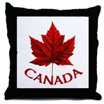 Canada Throw Pillows Microsuede Burlap Woven and Canvas Canada Throw Pillows Souvenir Collections