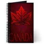 Canada Souvenir Notebook, Journal Souvenir Canada Souvenir Maple Leaf  Journal
