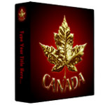 Gold Canada Souvenir Binders Team Gold Photo Albums