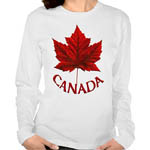 Women's Canada Souvenir Shirts Long Sleeve Jerseys Sweatshirts & Long Sleeve Canada Shirts Collection 