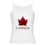 Canada Souvenir Maple Leaf Jr. Spaghetti Tank Top