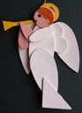Angel Handmade Wooden Christmas Decorations Traditional Wooden Handcrafted Angel Christmas Ornaments Decorations 