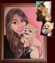 painted portrait from many photos Vancouver portrait artist custom painted portraits painted portrait on canvas from photo acrylic on canvas 