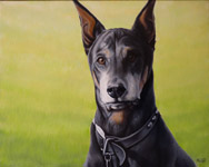 Pet Portrait Oil Painting on Canvas from Photo 