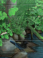 Wildlife Canadian  Landscape Painting Mural Artist Vancovuer BC Hyde Creek Mural Artist Kim Hunter