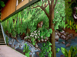 Wildlife Canadian  Landscape Painting Mural Artist Vancovuer BC Hyde Creek Mural Artist Kim Hunter