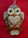 Handmade Wooden Christmas Decoration Wood Handcrafted Christmas Ornaments West Coast Wildlife Series Spotted Owl