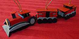 Handcrafted Wooden Christmas Decorations Wooden Toy Train Christmas Crafts Made to Order