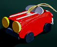 Wooden Toy Car Handmade Wooden Christmas Decorations Traditional Wooden Handcrafted Sports Car Christmas Ornaments
