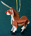 Reindeer Handmade Wooden Christmas Decorations Traditional Handcrafted Christmas Ornaments / Rudolf Wooden Christmas Decorations Rocking Horse Handmade Wooden Reindeer Christmas Decoration