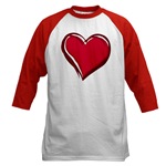 Valentine's Baseball Jersey Red Hearts Gifts