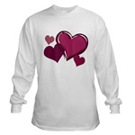 Love Hearts Art Long Sleeve T-Shirt  Valentine's