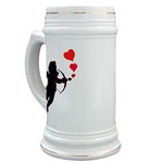 Love Cupid Love Hearts Stein for I Love You Gifts 