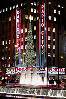New York Christmas Cityscape Photograph Radio City Photo