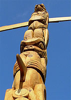 Vancouver Landmark First Nation Totem Pole Landscape Photo