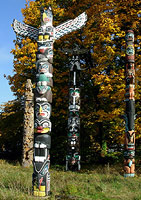 Vancouver Landmark First Nations Totem Pole Photo