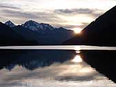 British Columbia Mountain Lake Sunset Photograph