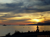 English Bay Vancouver Sunset Photograph West Coast Photo 