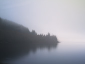 Mist Mountain Lake Photo West Coast BC Canada