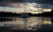 Lost Lagoon Stanley Park Vancouver BC Canada 