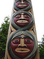 Totem Poles Stanley Park Photo Vancouver BC Canada